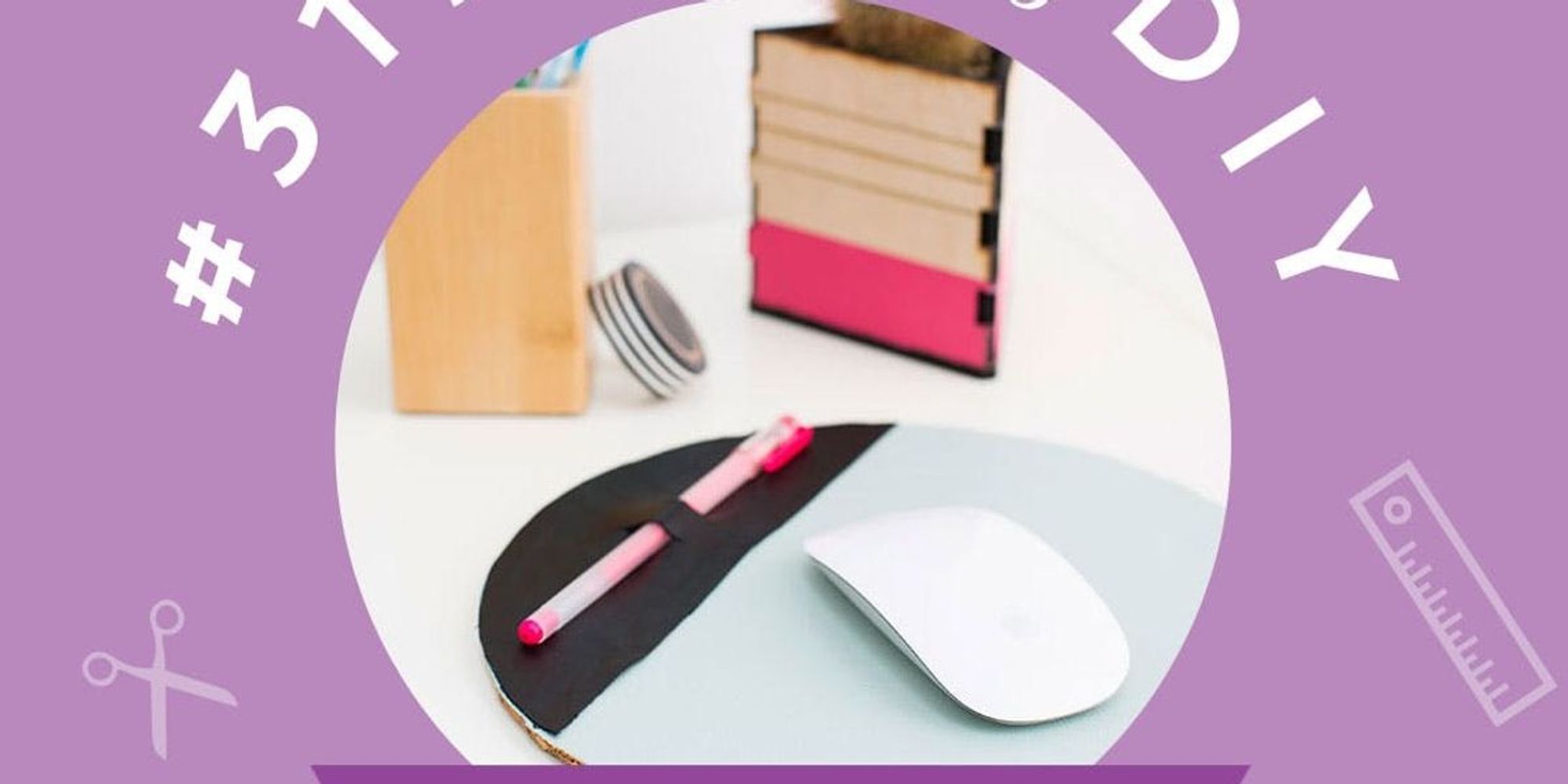 Decorate Your Desk with a DIY Mouse Pad Brit + Co