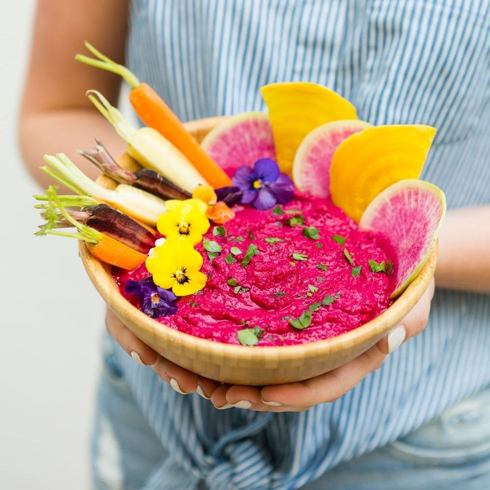 This Dazzling Hot Pink Beet Hummus Bowl Tastes As Good As It Looks