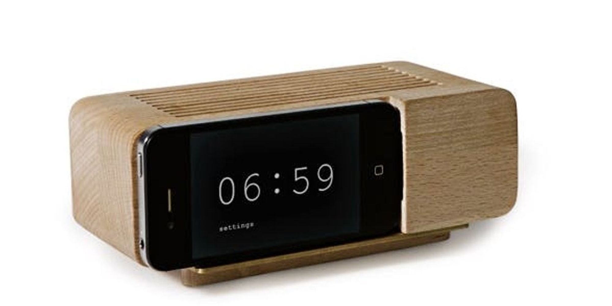 The Areaware Alarm Dock Turns Your iPhone Into an Old School Flip Clock
