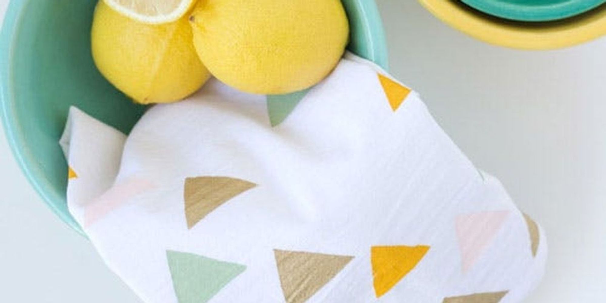 Shoutout: These Stenciled Tea Towels Make a Great Hostess Gift! - Brit + Co