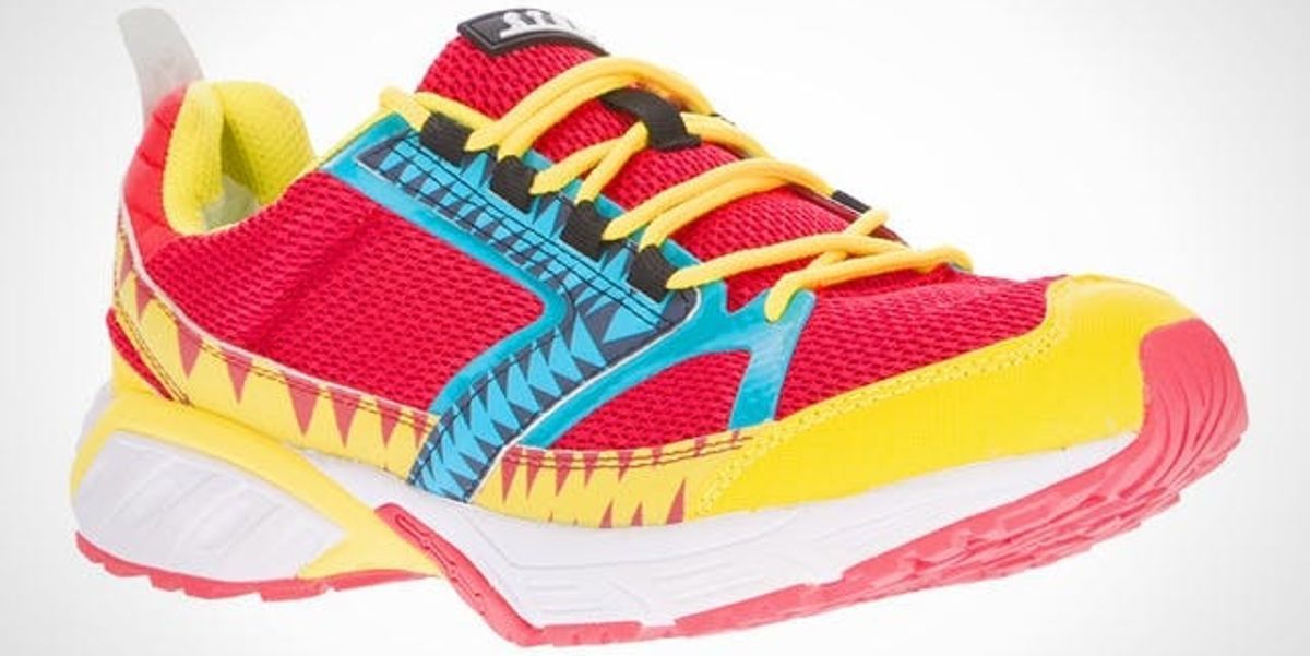 colorful running shoes