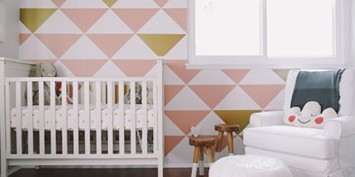 decorating nursery with mismatched furniture