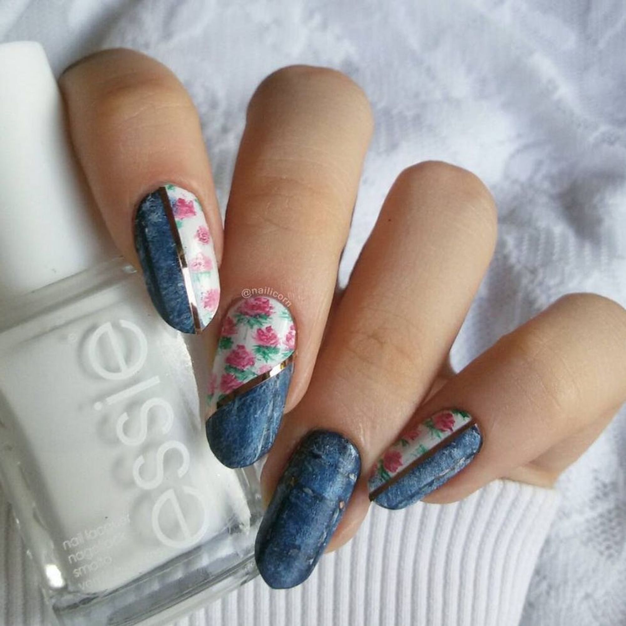 Denim Nails Are the Latest Mani Trend Blowing Up Your Instagram Feed ...