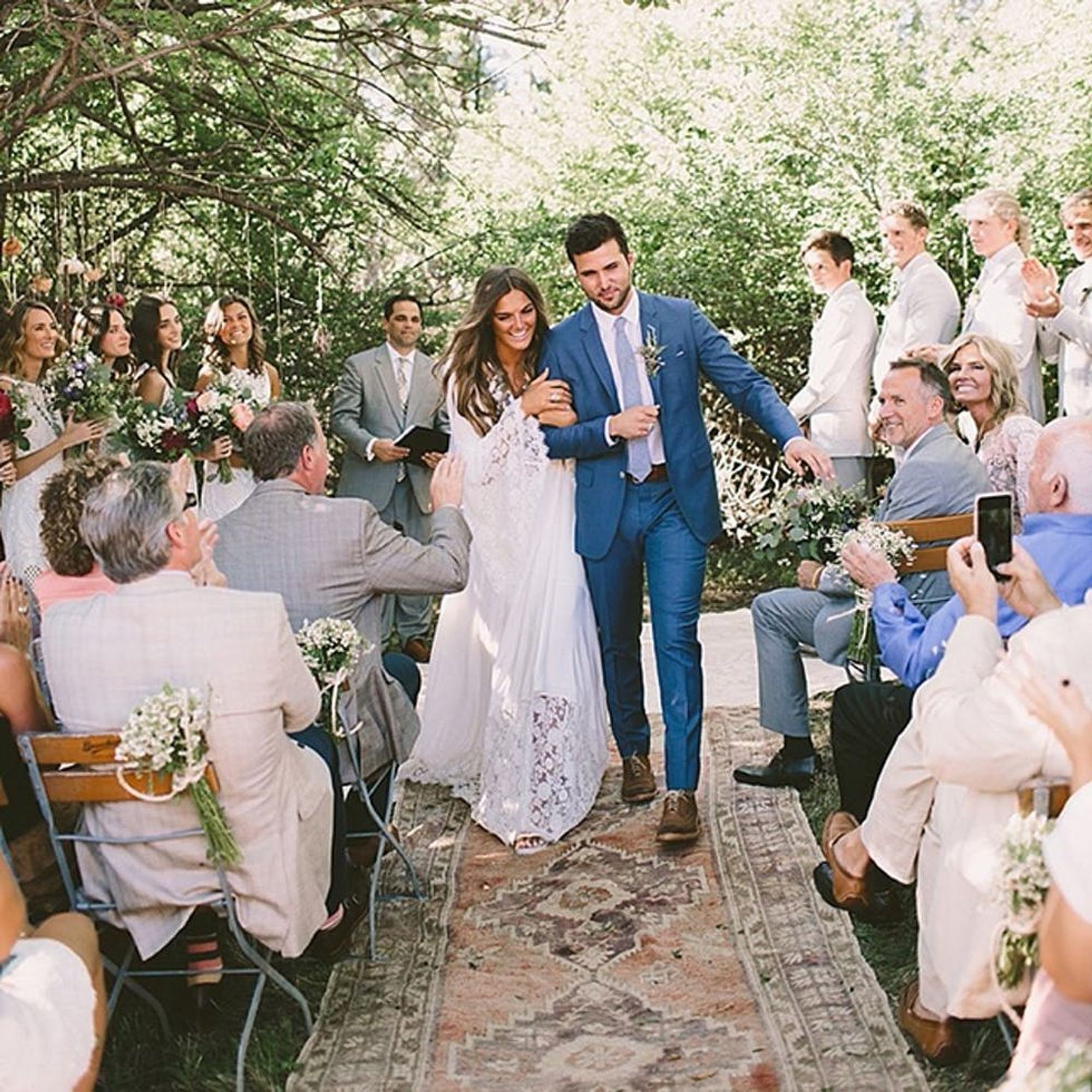 This New Rug Aisle Decor Trend Is a Boho Wedding Dream
