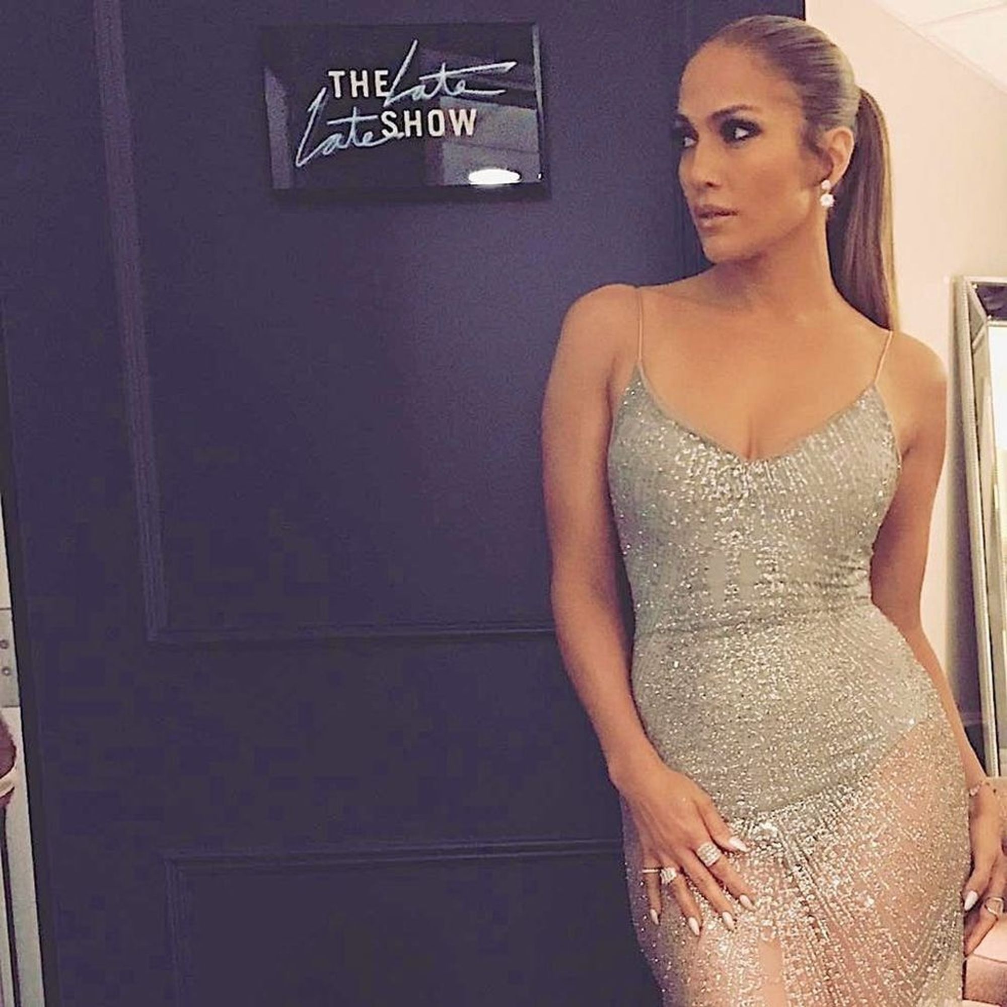 You Can Buy Jennifer Lopezs Latest Sparkly Naked Dress 