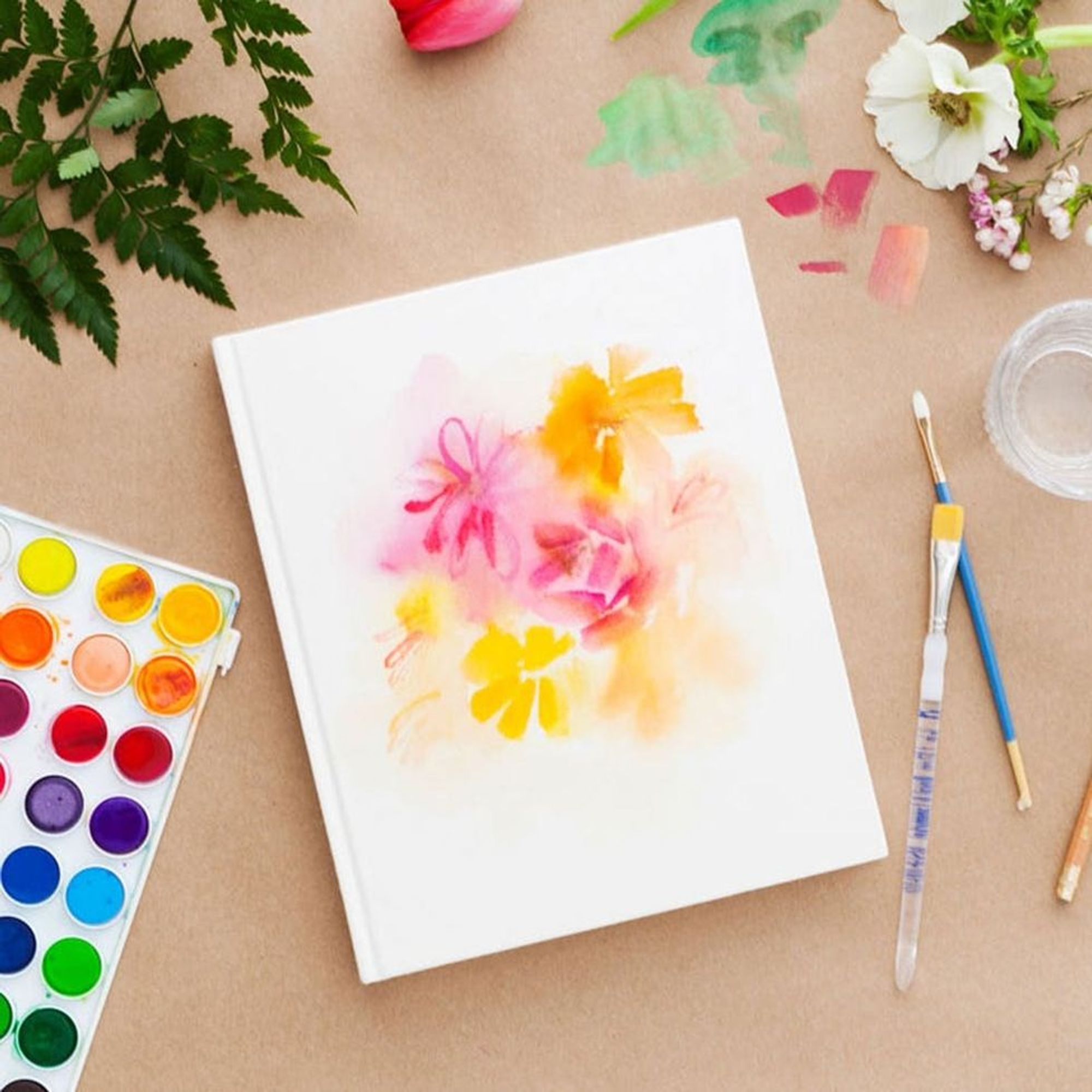 Get Inspired With This DIY Watercolor Sketchbook Brit + Co