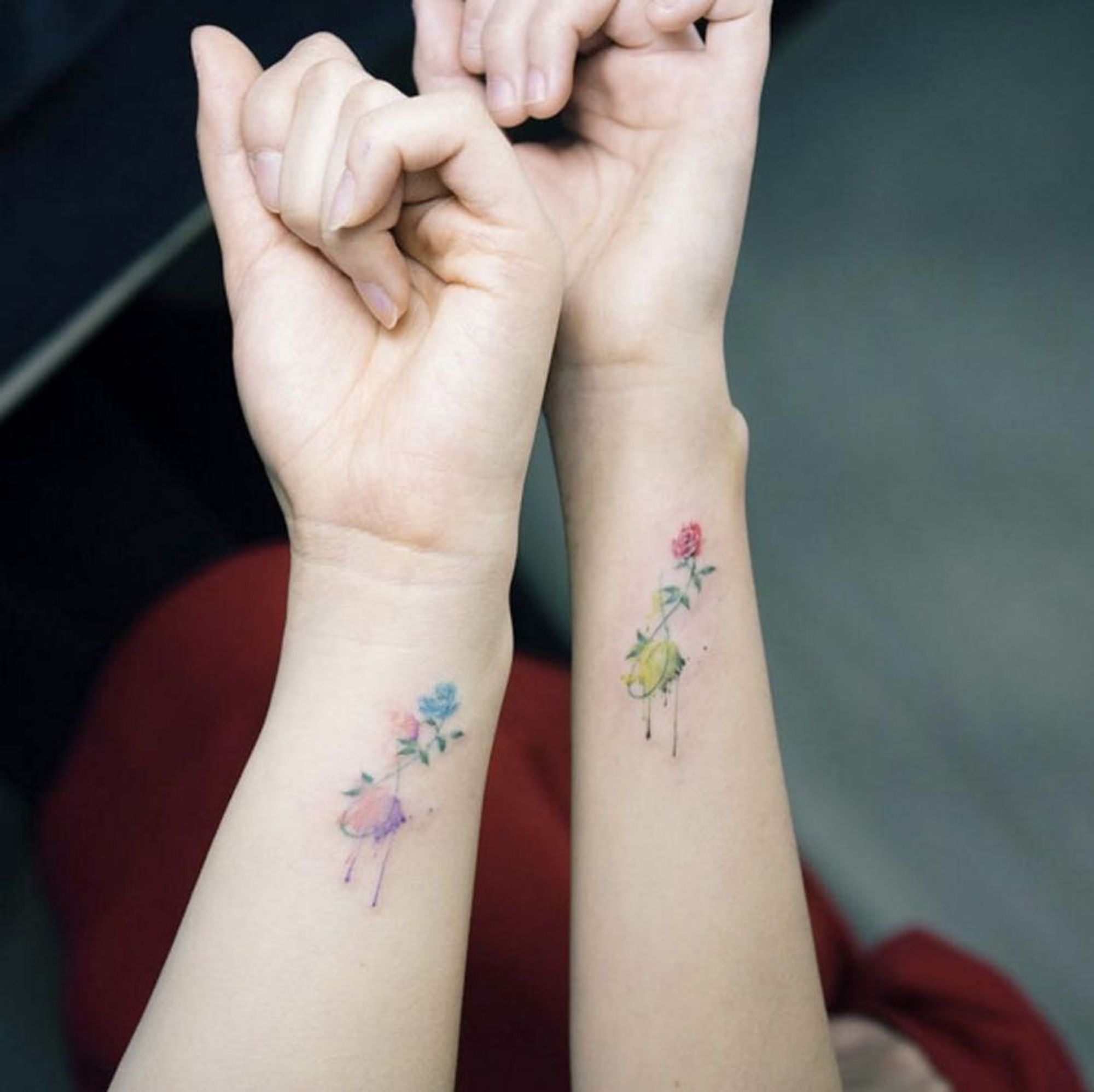 Small Flower Tattoos That Say Best Friend