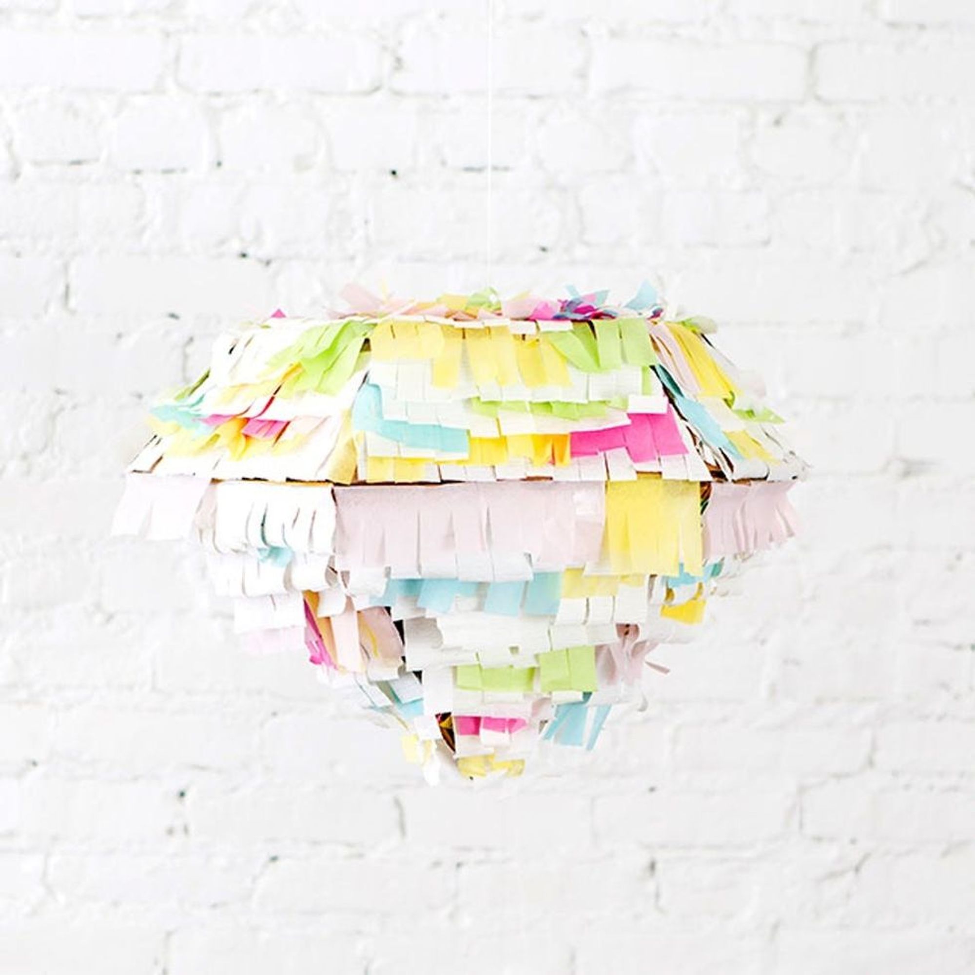 Make a WatercolorInspired Diamond Piñata for Your Wedding Brit + Co