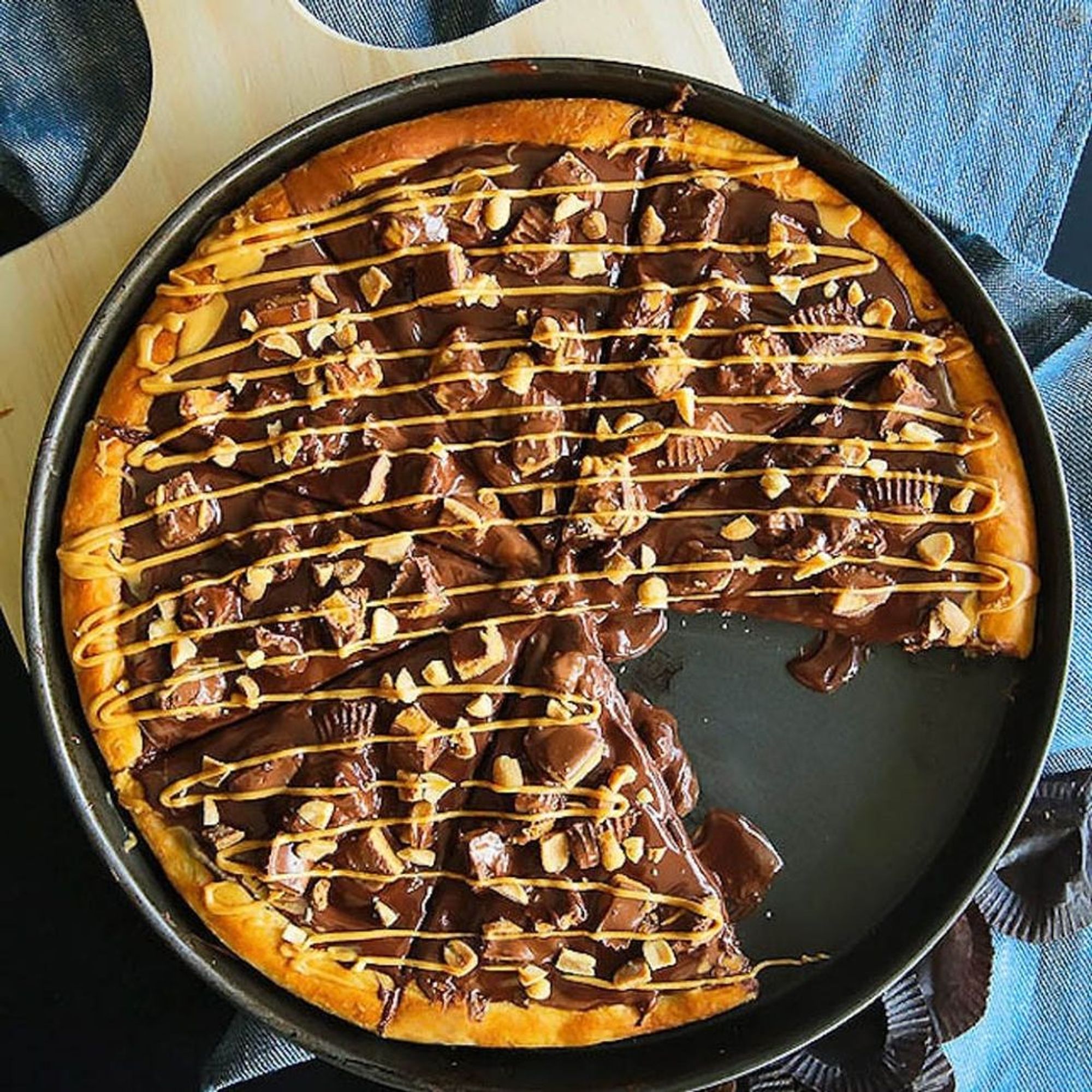 шоколадная пицца рецепт с фото в домашних фото 27