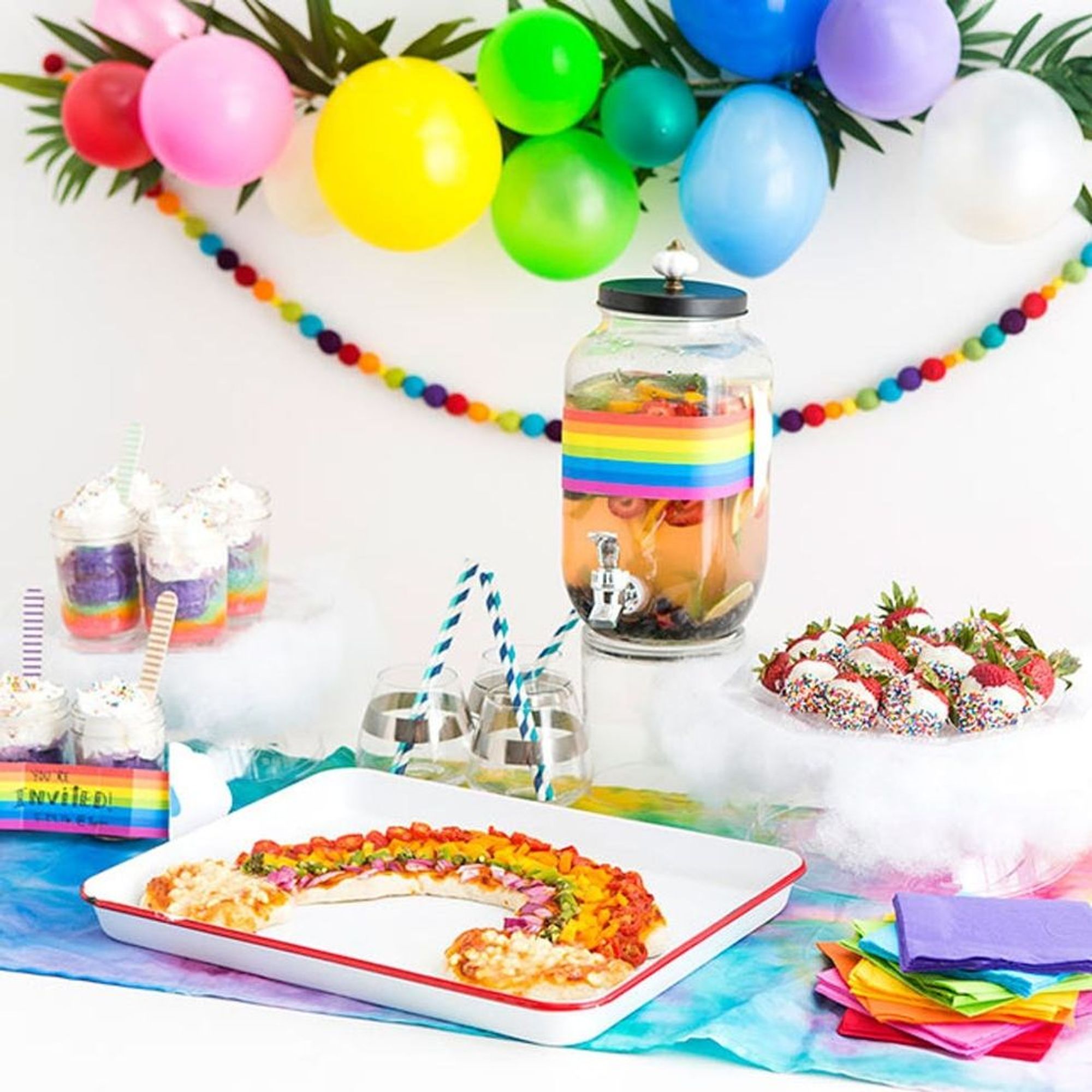 Throw the Ultimate Rainbow Party With These 8 Colorful DIYs - Brit + Co