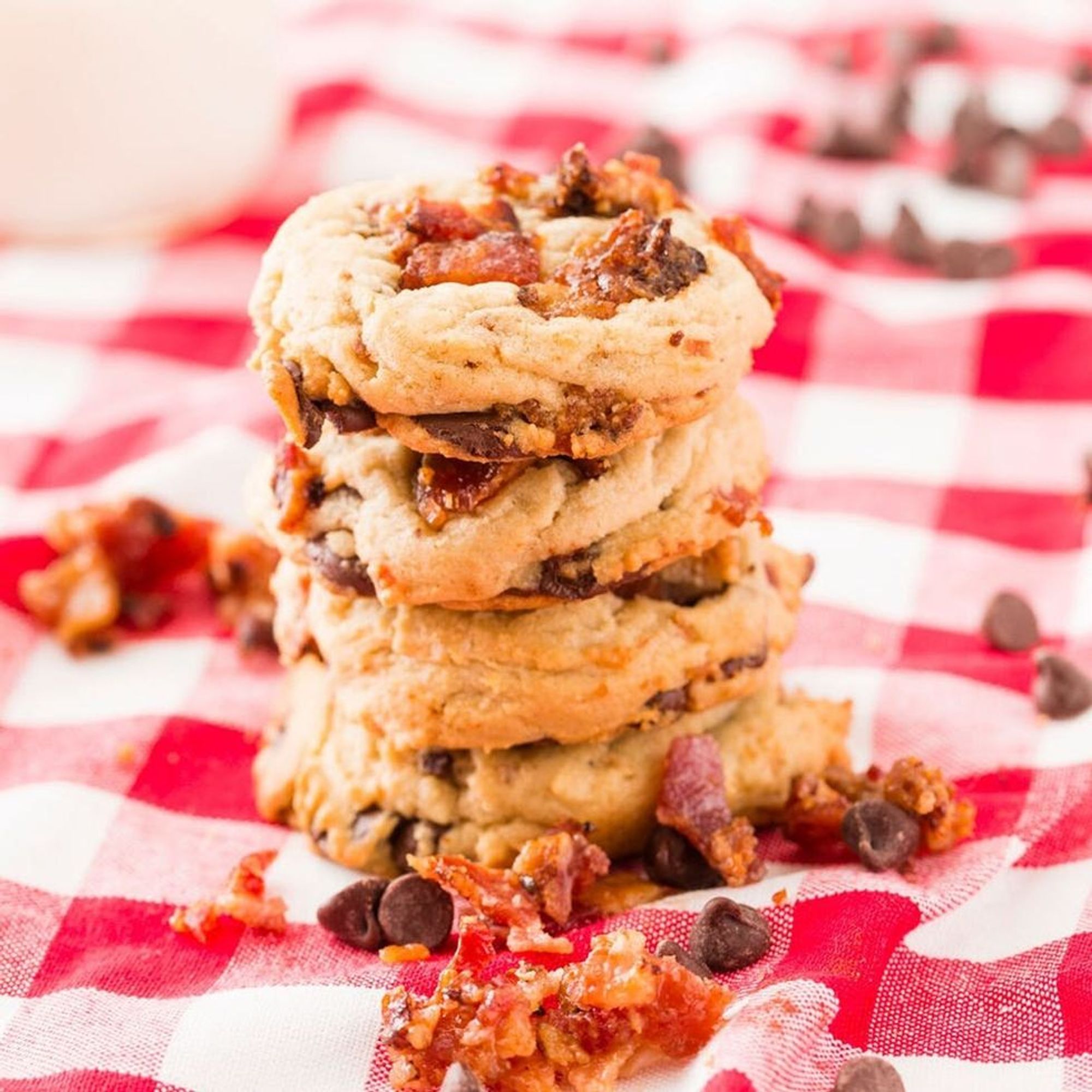 Get the Dessert Party Started With Bacon Chocolate Chip Cookies Brit + Co
