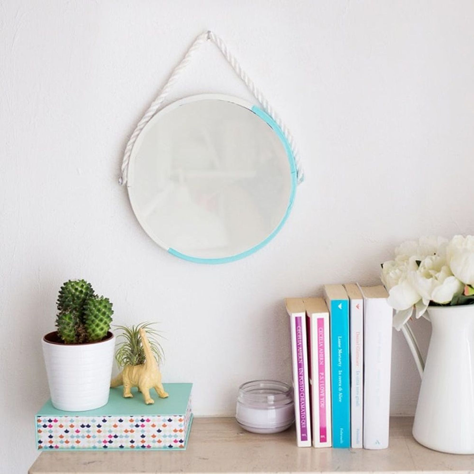 How to Make This NauticalInspired Rope Mirror Brit + Co
