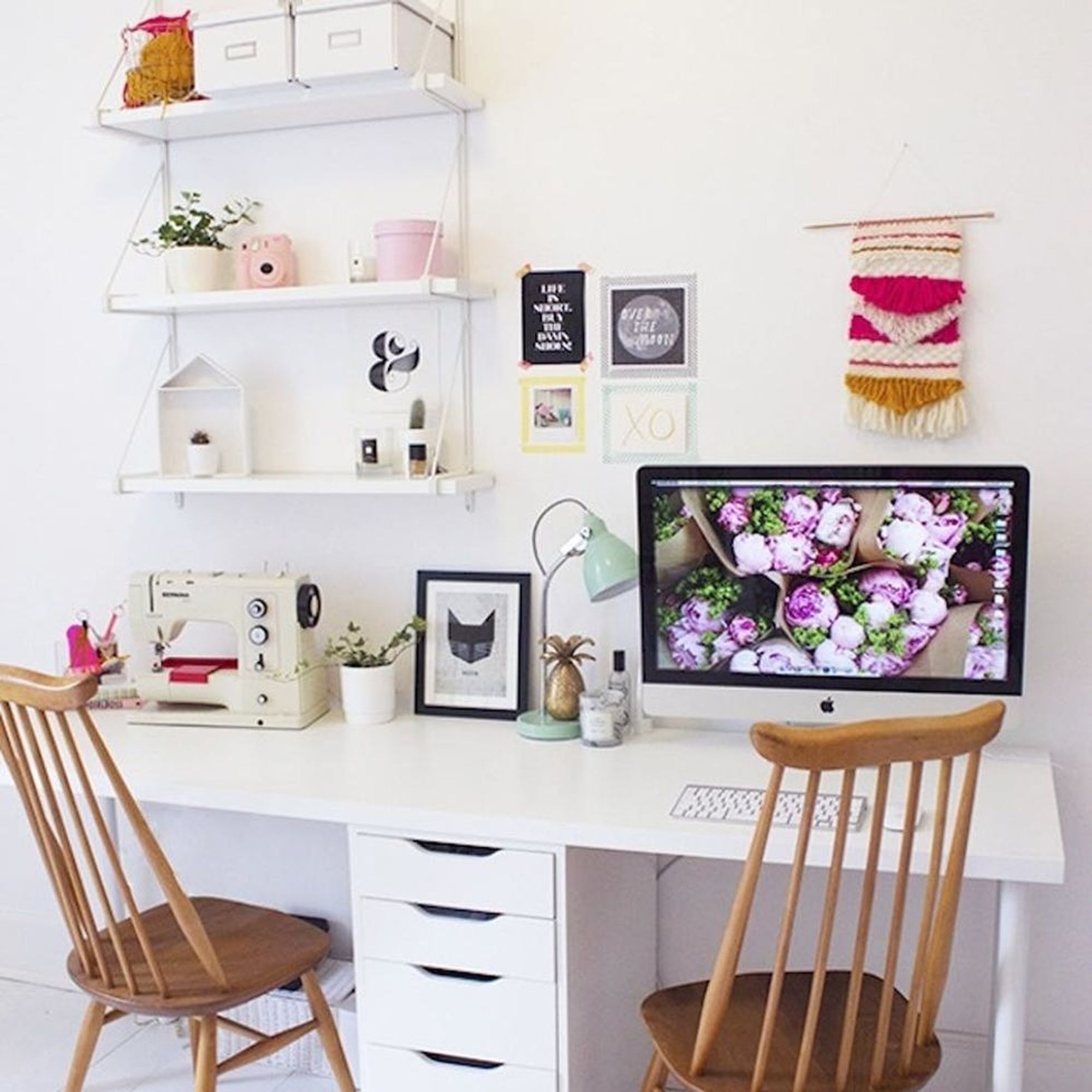18 Creative Workspace Ideas  for Couples Brit Co