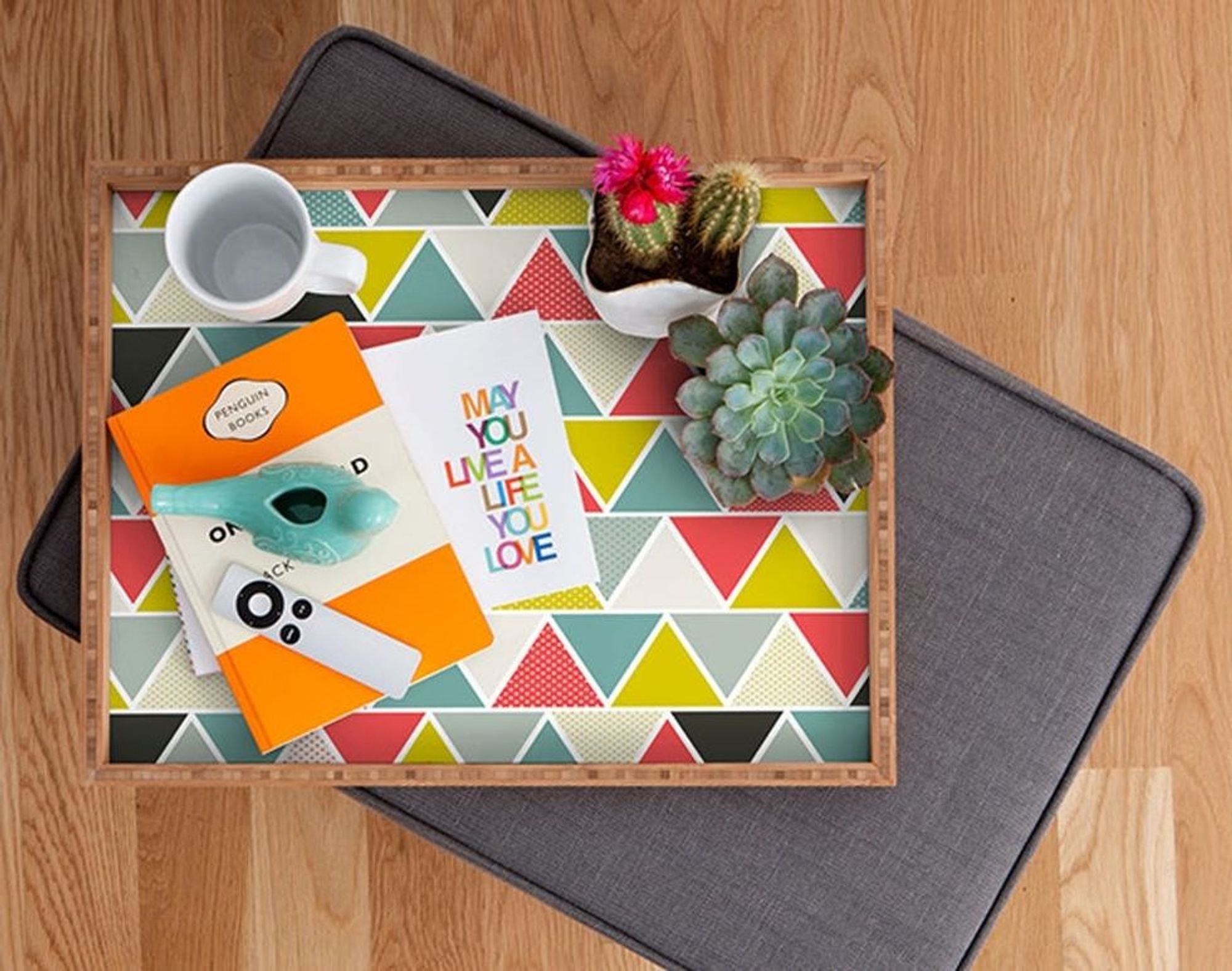 Gold Striped and Spotted Party Paper Trays x 4 Party Serving Trays