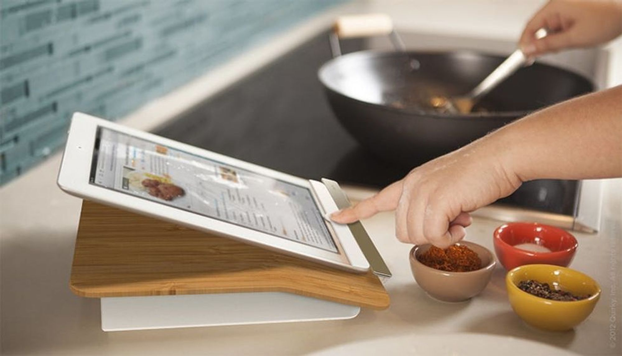 19 Ways to Keep Your Tablet FoodFree in the Kitchen Brit + Co