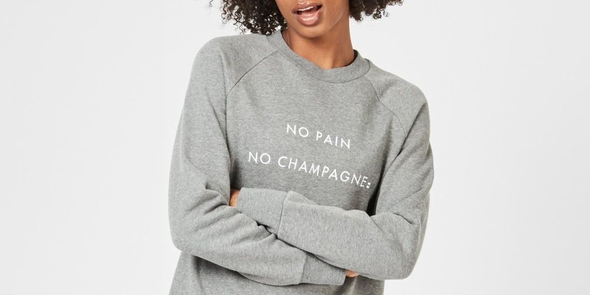 sweaty betty champagne sweatshirt