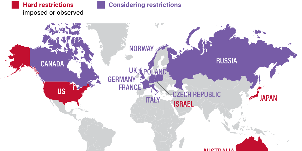 The Graphic Truth: Mapping The New Tech Cold War - GZERO Media