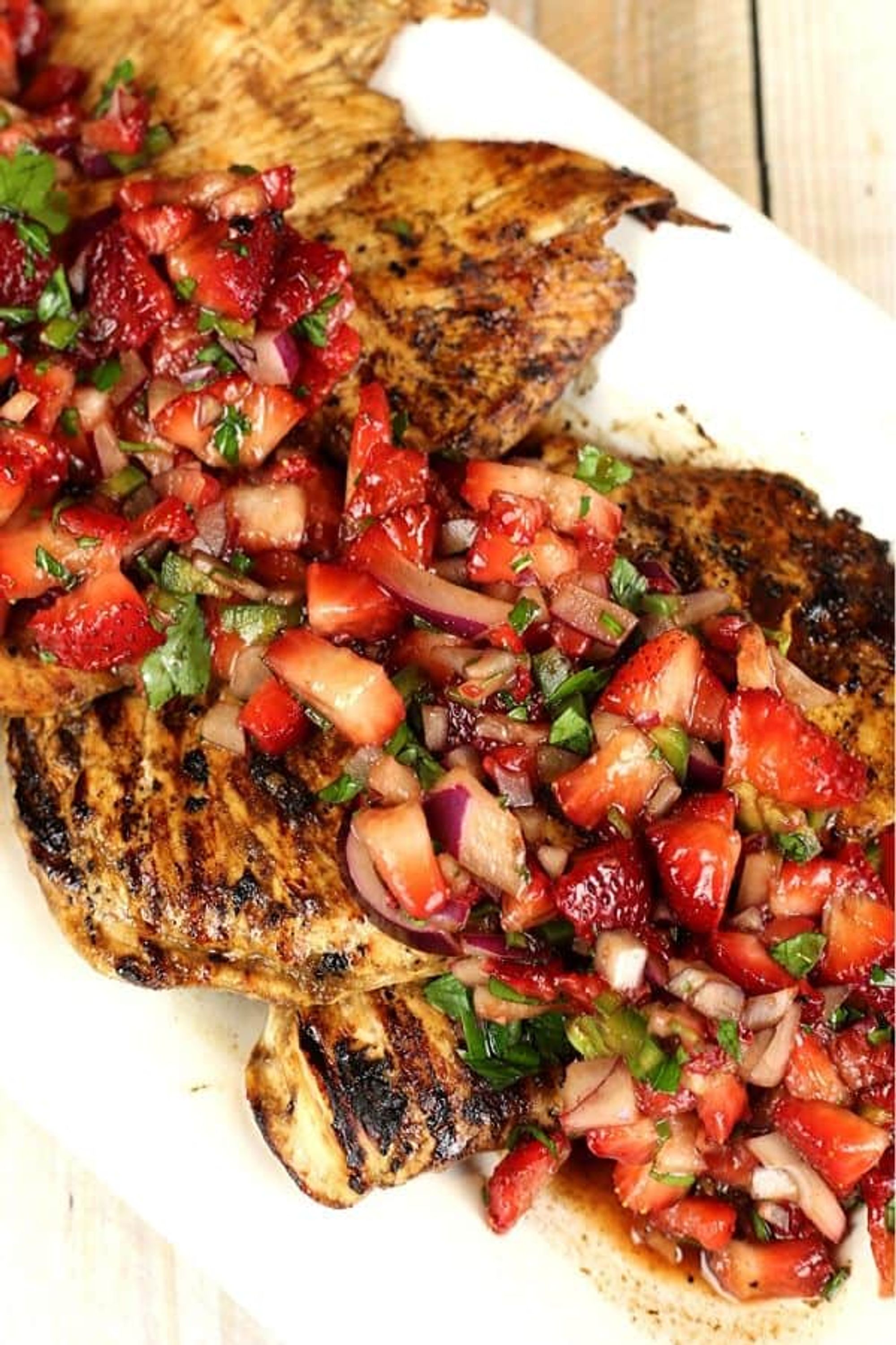 Balsamic Grilled Chicken with Strawberry Salsa My Recipe Magic