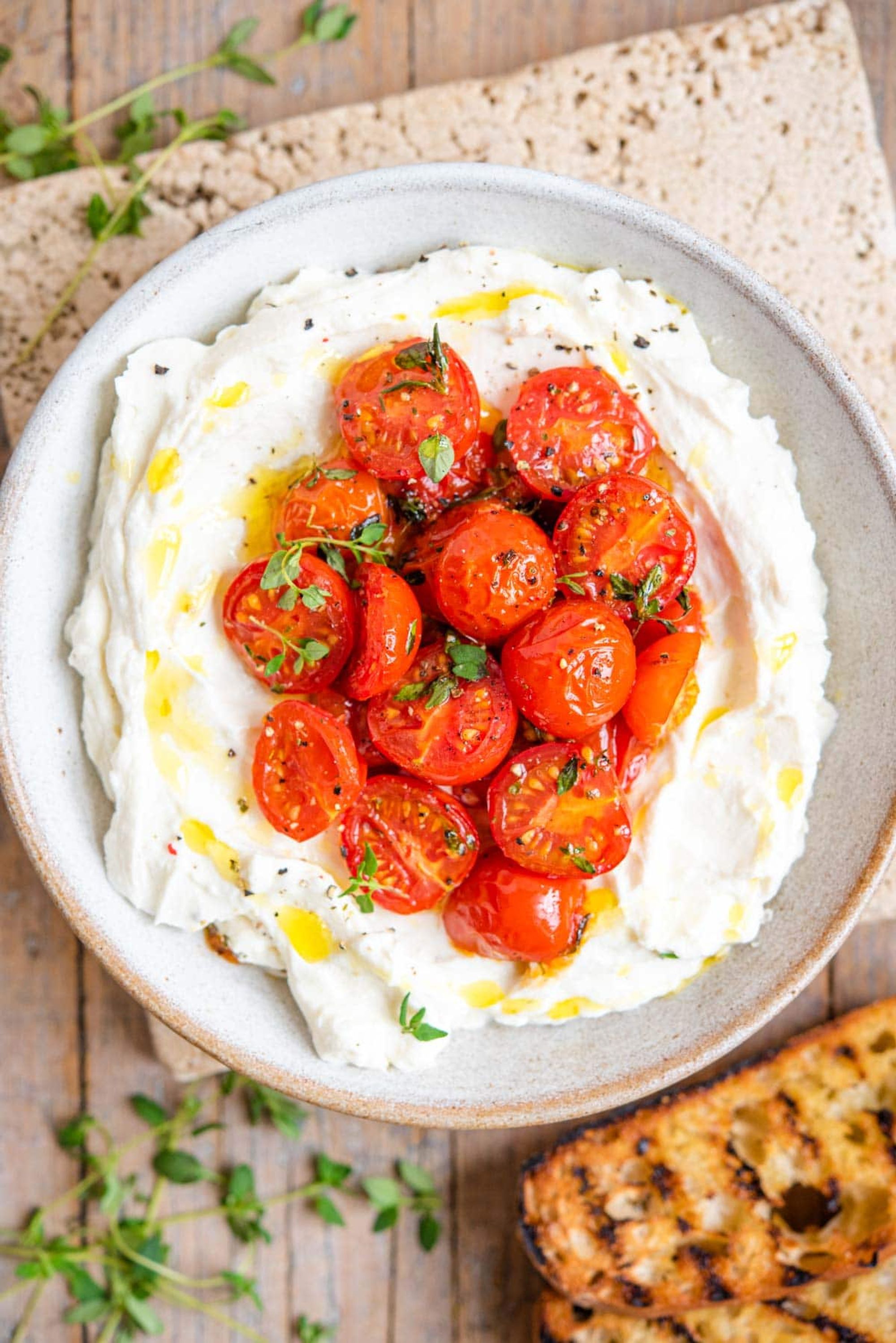 Whipped Ricotta Dip with Roasted Tomatoes - Inside The Rustic Kitchen ...