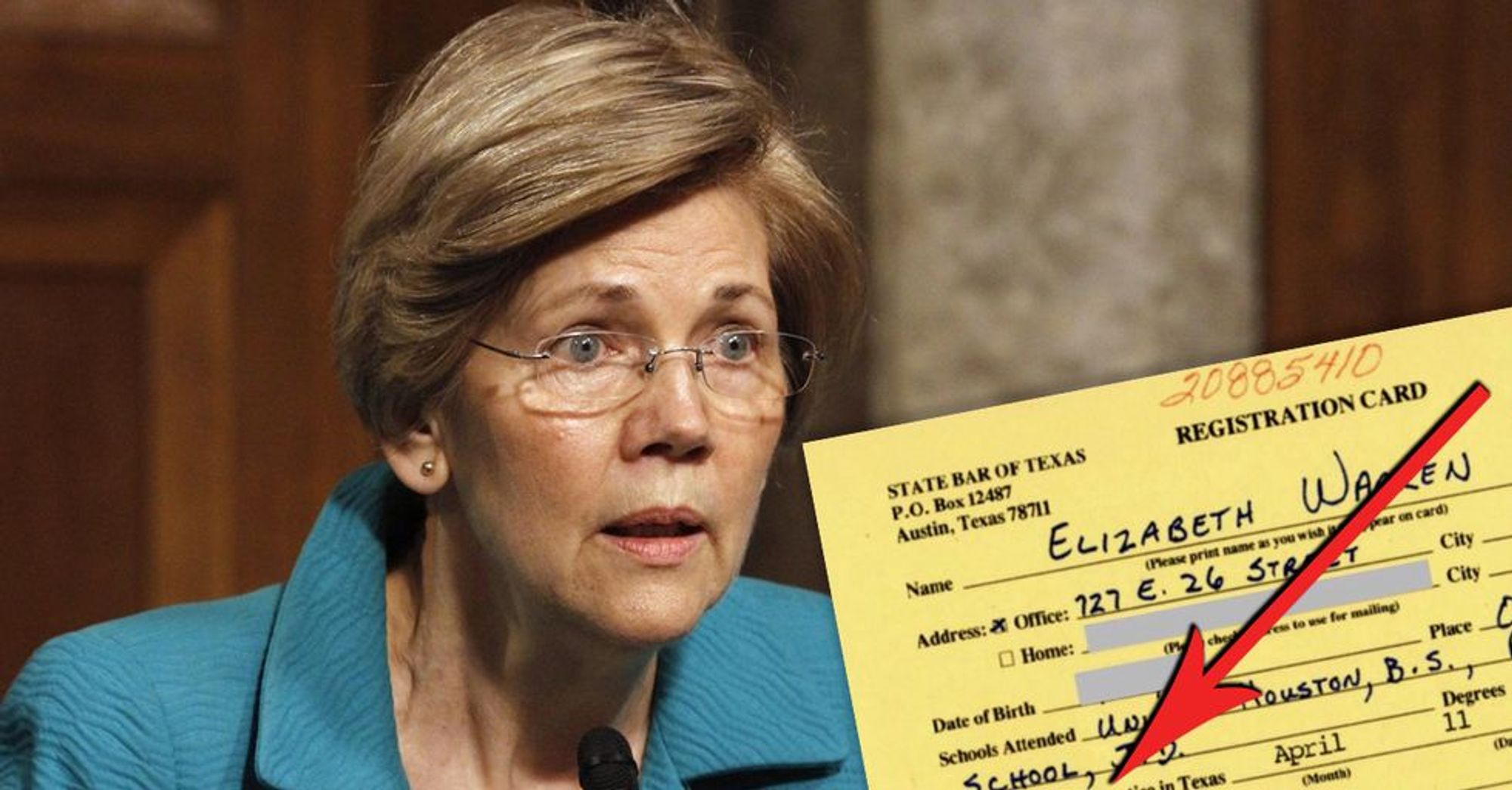 Elizabeth Warren Listed Herself as 