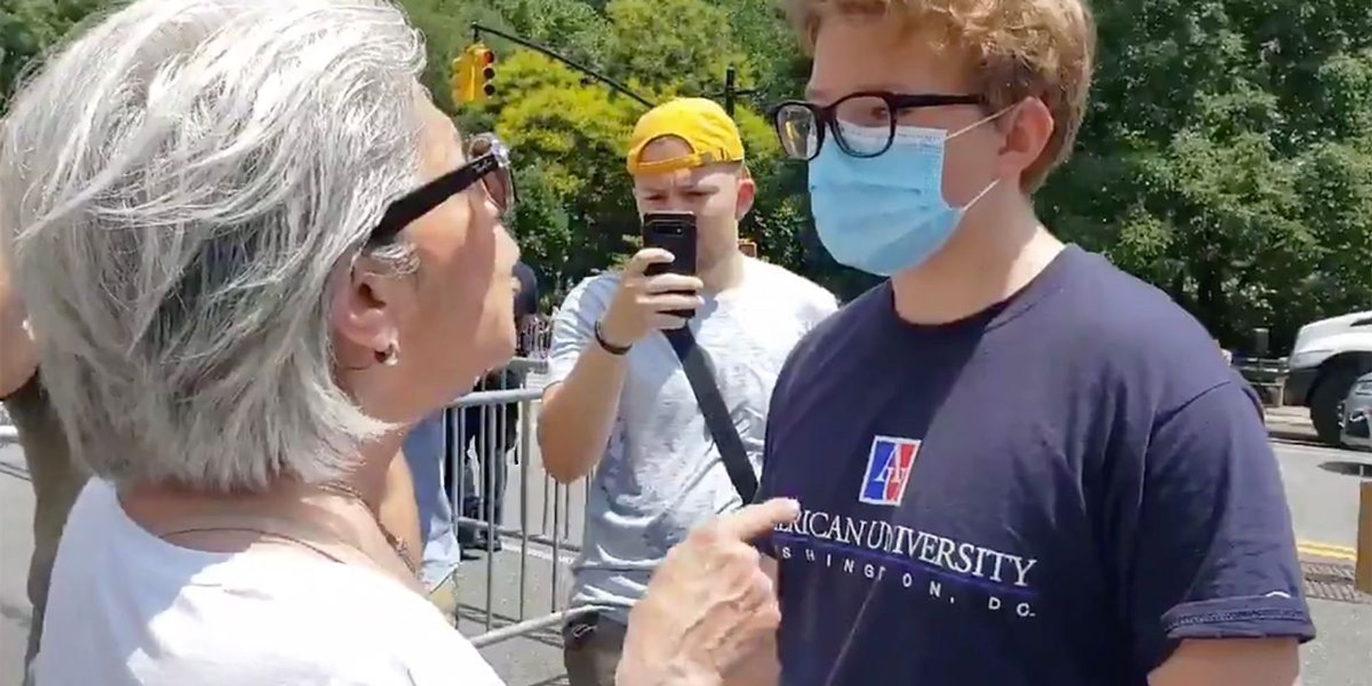 Liberal Weenie Gets OWNED by Badass Older Woman: 'You got something to say, little boy?'