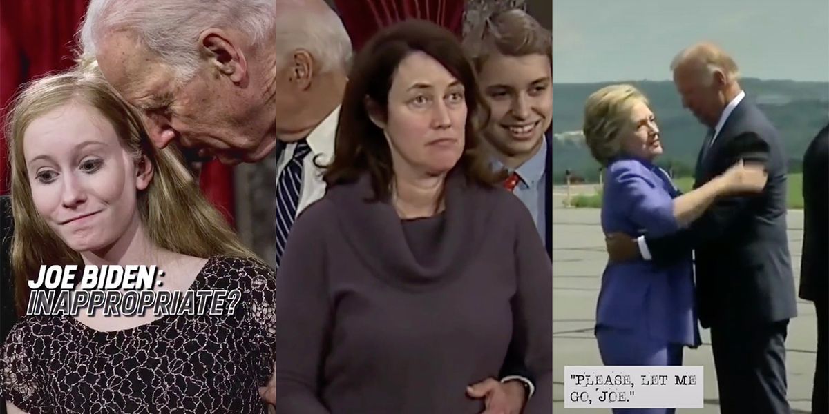 Here's A Montage Of Joe Biden Inappropriately Touching Women - Louder ...