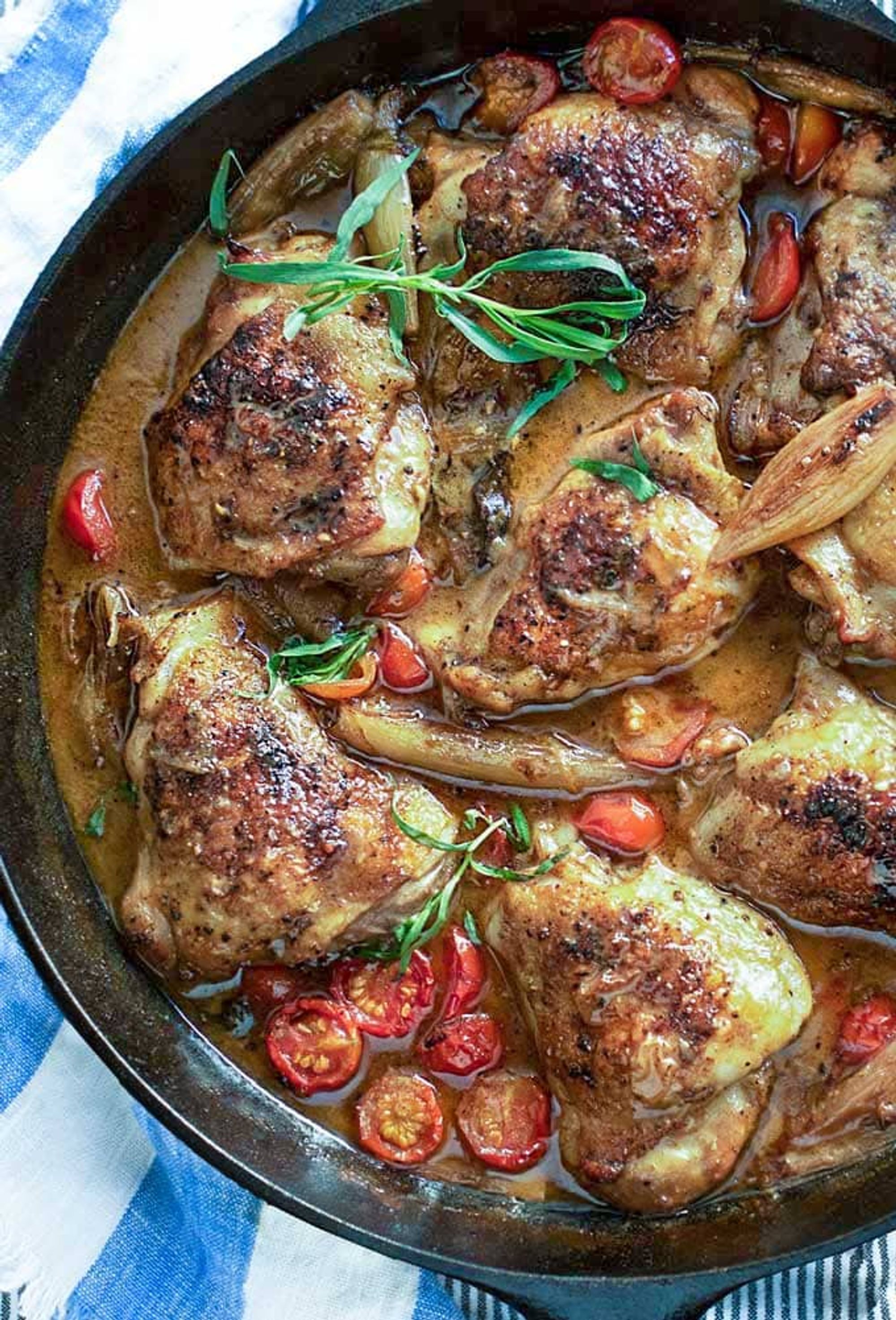 Dijon Chicken with Shallots and White Wine | Panning The Globe - My ...