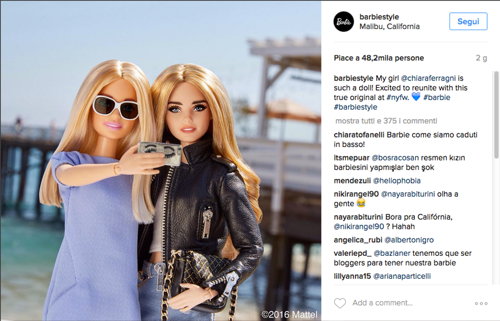 chiara ferragni barbie doll