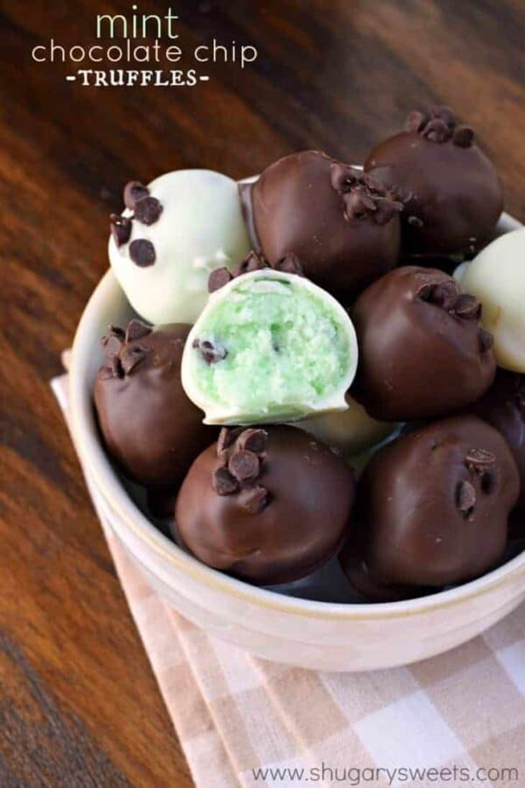 Mint Chocolate Truffles - Easy and Delicious - Shugary Sweets - My