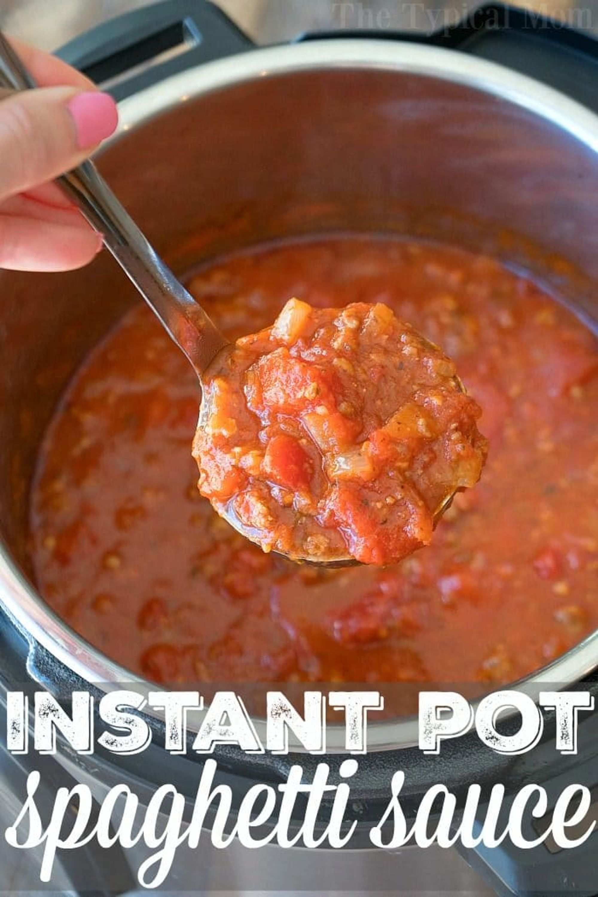Homemade Instant Pot Spaghetti Sauce · The Typical Mom
