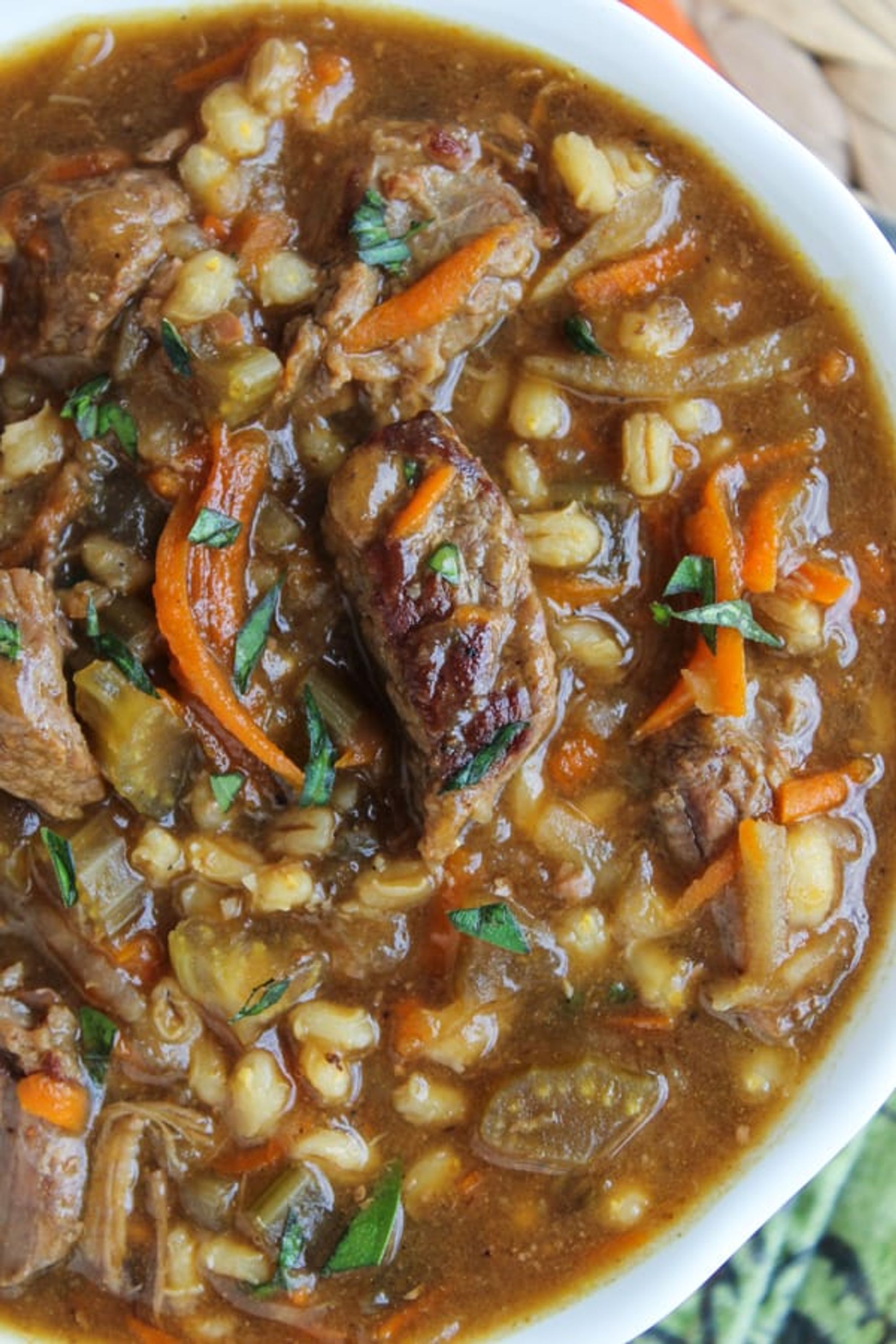 Beef Barley Soup Recipe (Slow Cooker) - The Food Charlatan - My Recipe