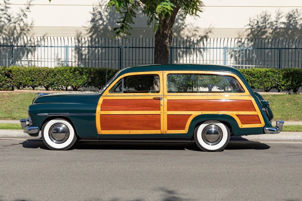 1950 Mercury Woodie Station Wagon, side view