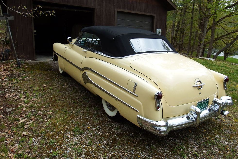 1951 Oldsmobile 98 Deluxe Convertible Coupe rear quarter