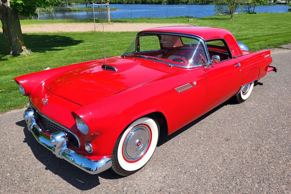 1955 Ford Thunderbird front quarter