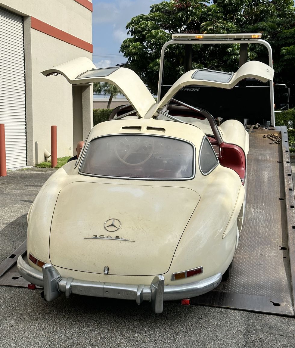 1955 Mercedes-Benz 300 SL - Rear, doors open