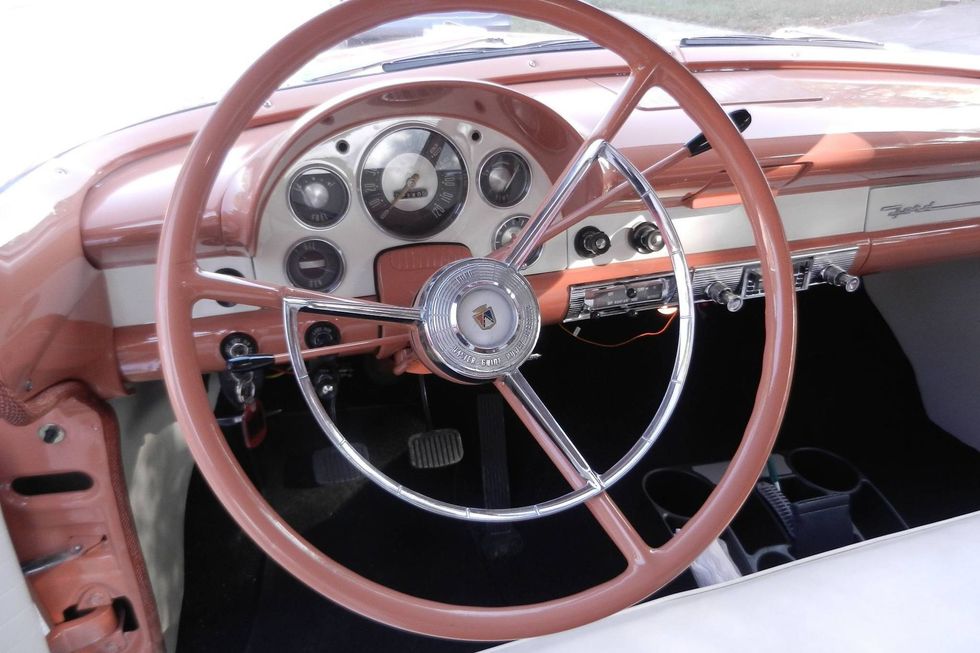 1956 Ford Fairlane Sunliner Convertible interior