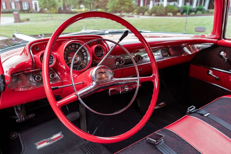 1957 Chevrolet Bel Air Sport Coupe interior