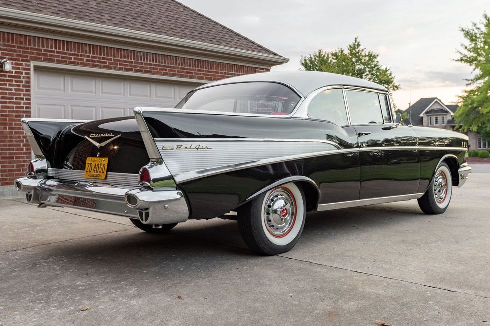1957 Chevrolet Bel Air Sport Coupe rear quarter