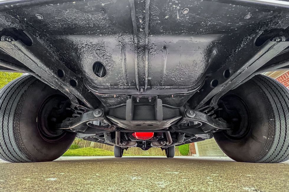 1957 Chevrolet Bel Air Sport Coupe undercarriage