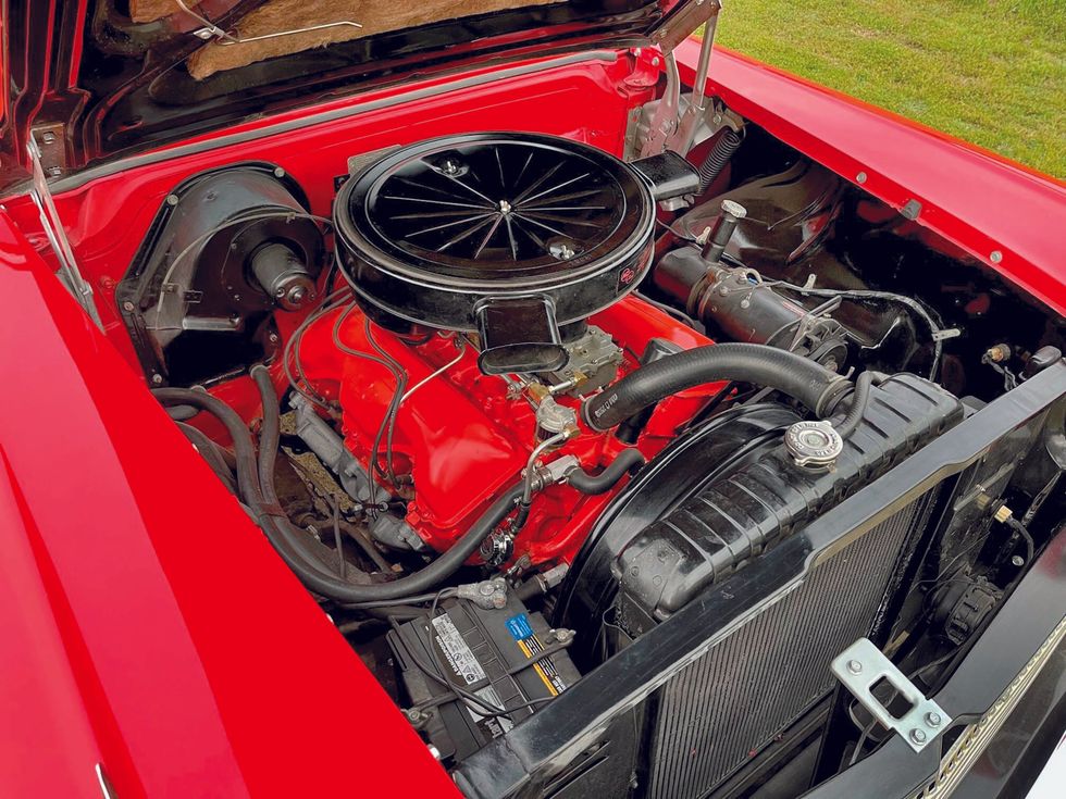 1958 Chevrolet Impala engine bay