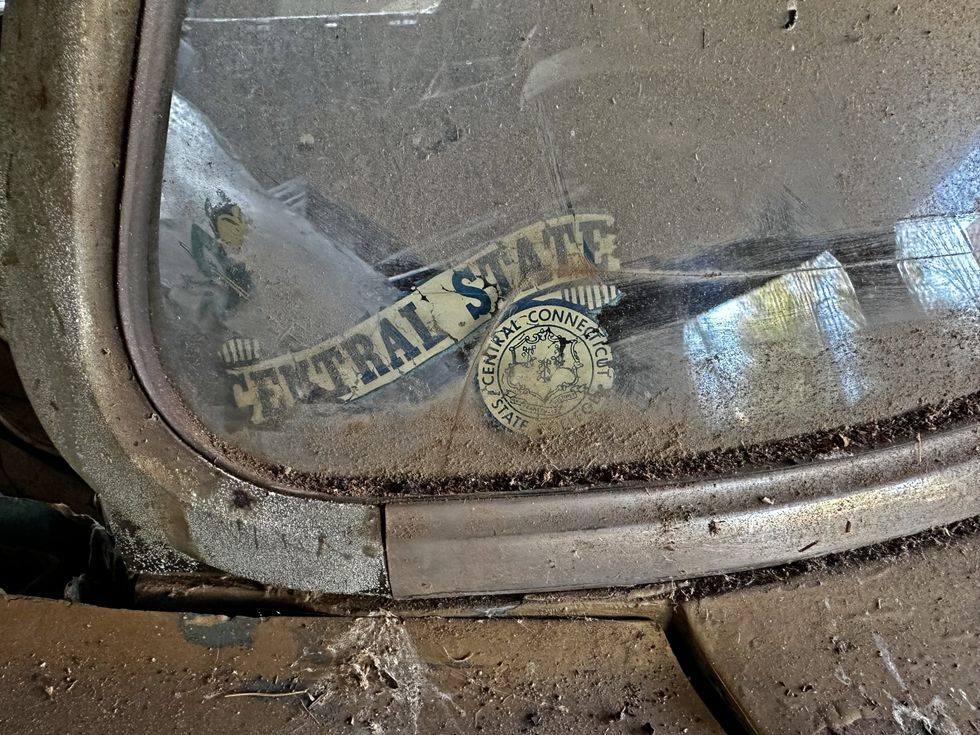 1958 Corvette Barn Find - Central Connecticut State College sticker