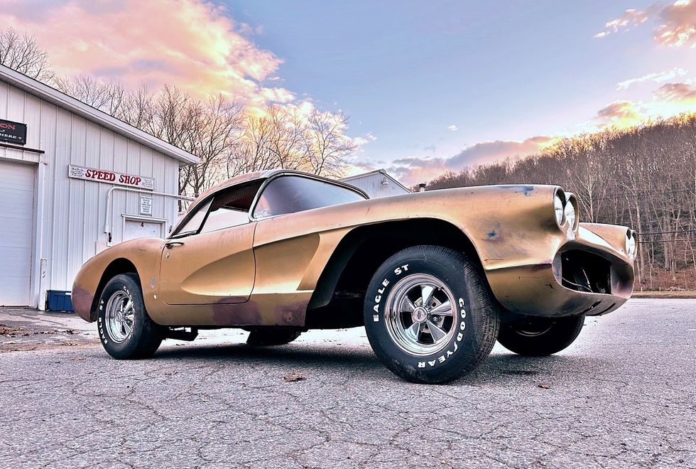 1958 Corvette Barn Find - RH front low