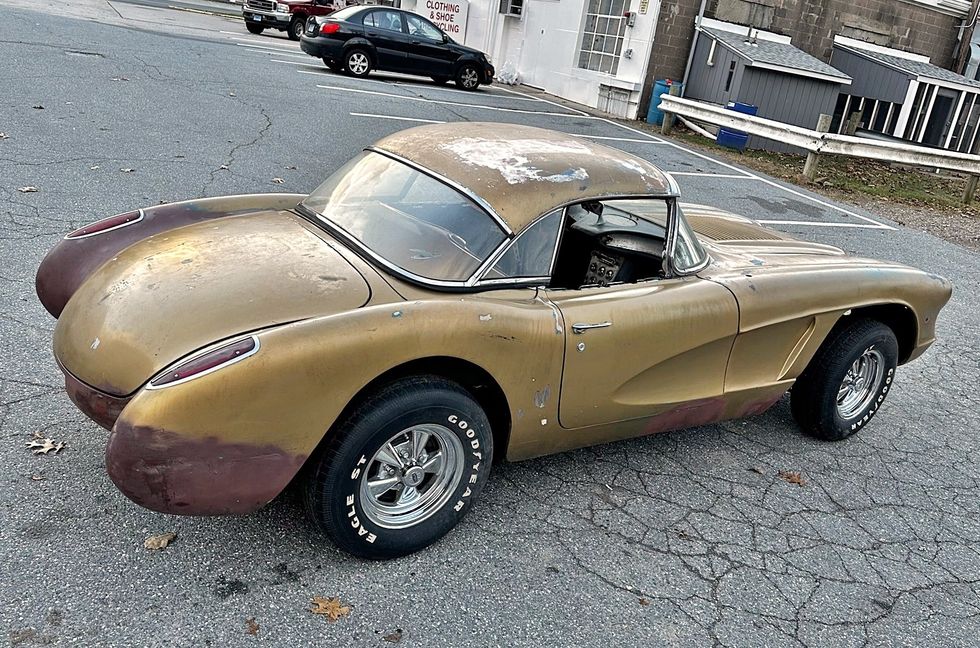 1958 Corvette Barn Find - RH rear angled