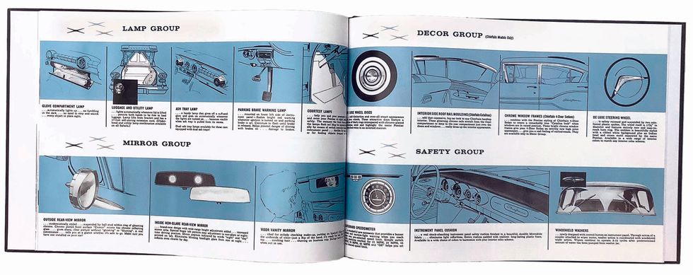 1958 Pontiac Showroom Trim Album - Open Pages