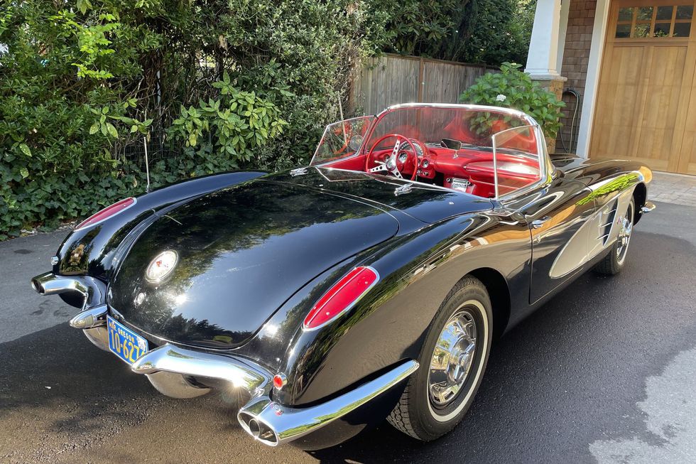 1959 Chevrolet Corvette top down rear quarter