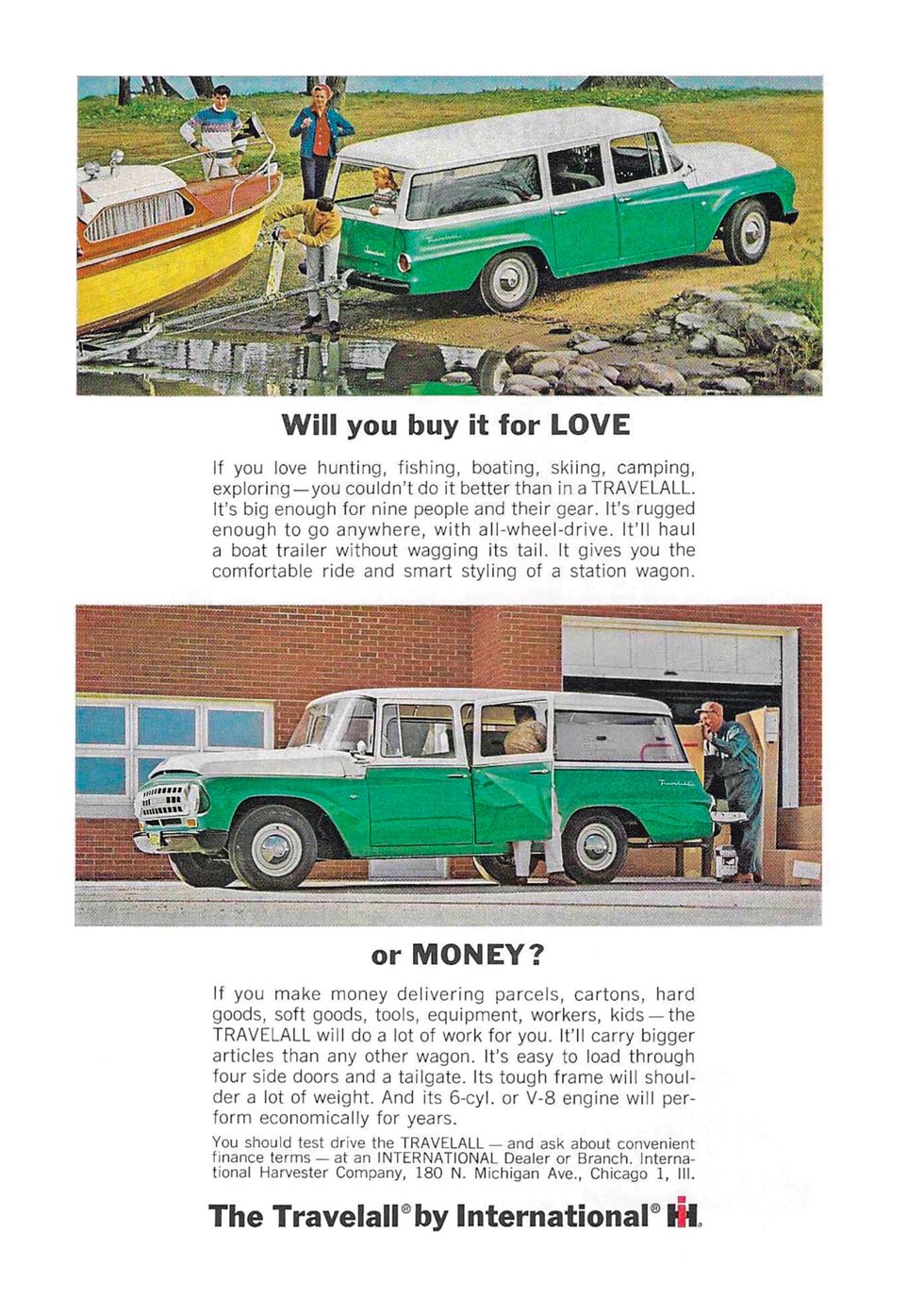 1964 International Travelall print advertisement