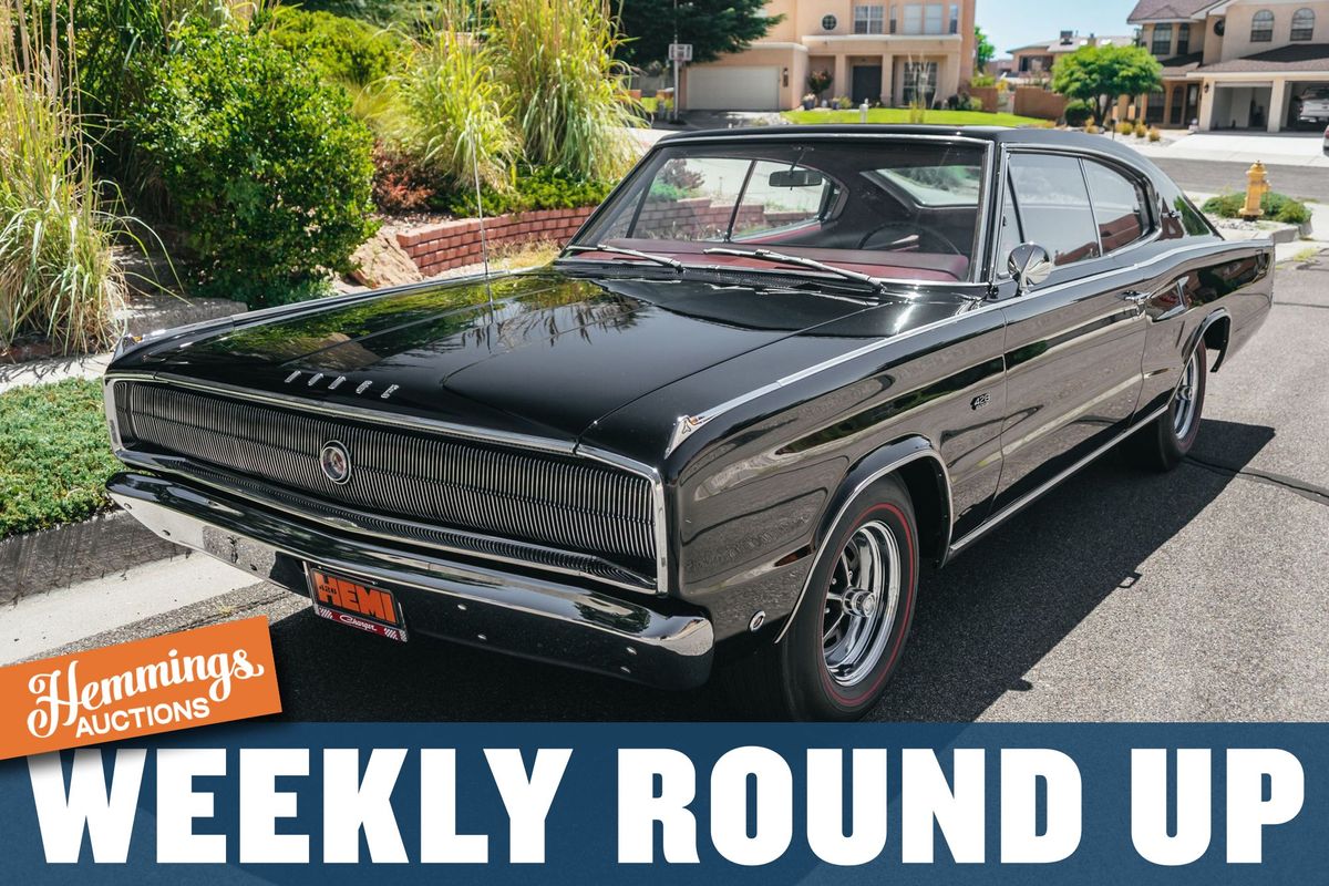 Hemmings Auctions Weekly Round Up: 1966 Dodge Charger Hemi, 1951 Olds 98  Convertible, 1974 Jaguar E-type V12