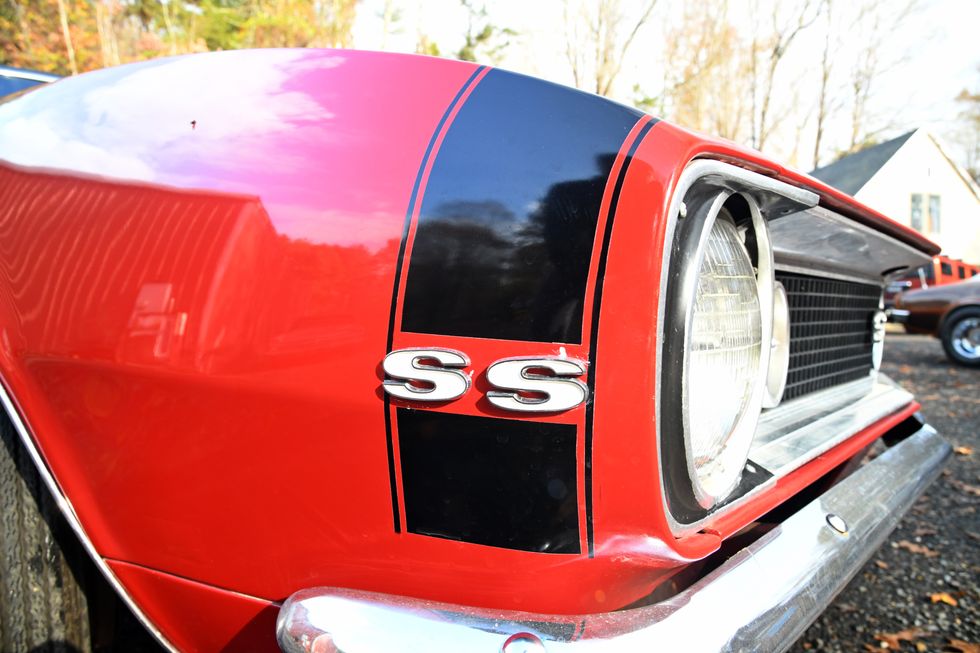 1967 Chevrolet Camaro SS Barn Find - Stripe and Badge detail