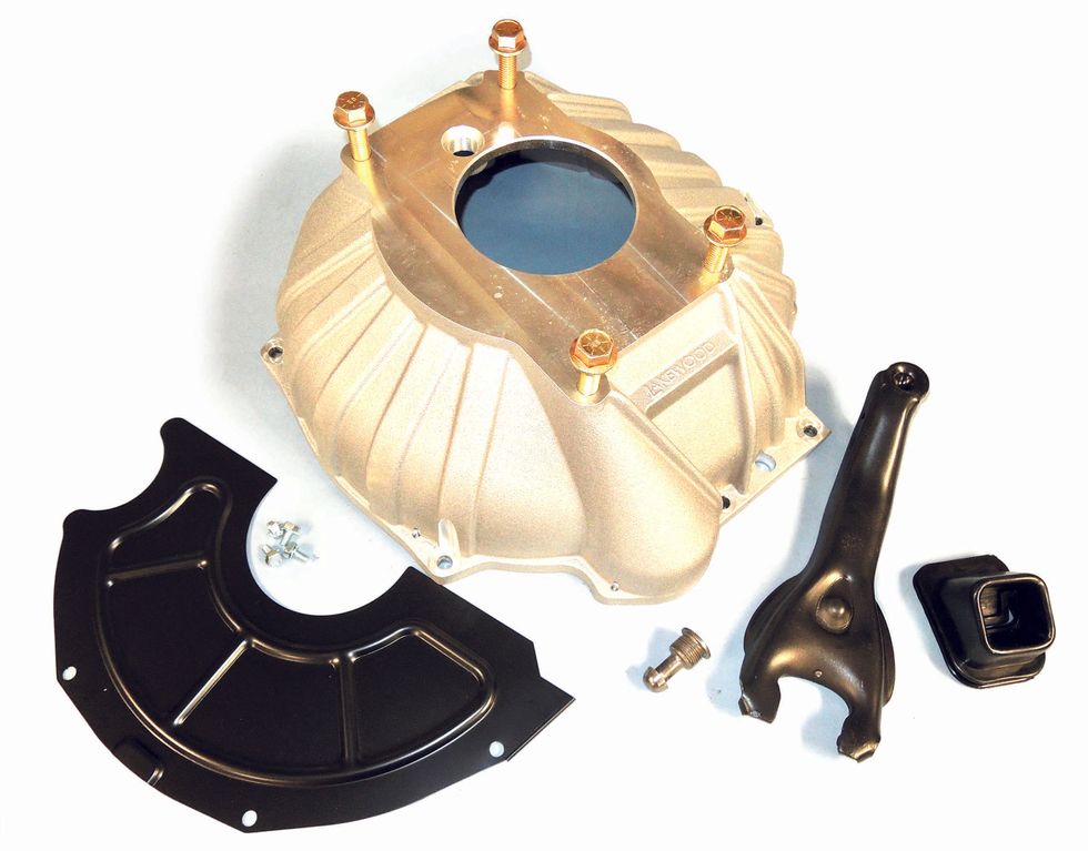 1968 Bel Air Tremec TKX Swap - bell housing and other parts