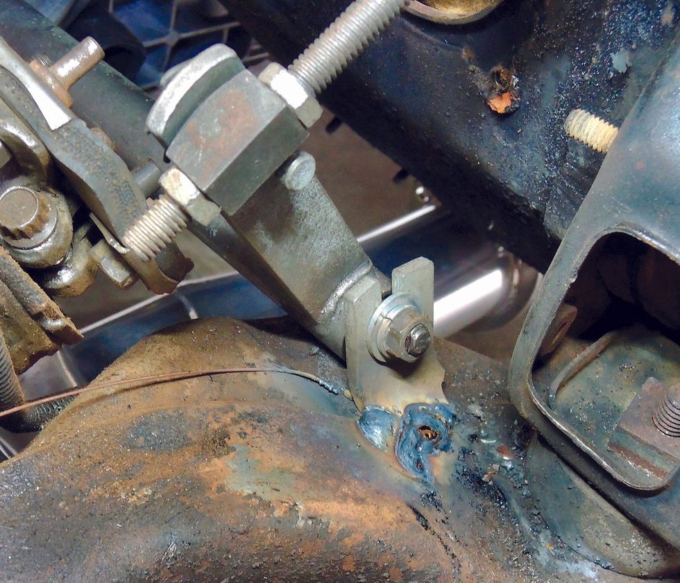 1968 Bel Air Tremec TKX Swap - Cross-Shaft Bracket